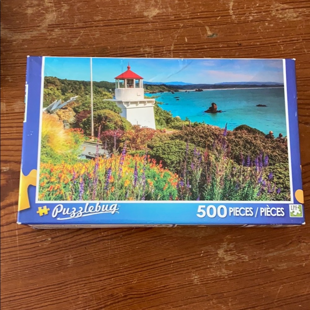 Puzzle bug lighthouse scene jigsaw puzzle